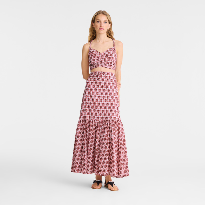 Vestido Longchamp Long skirt Feminino Blush | LC-GNYG5799
