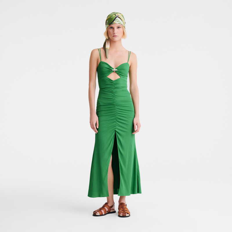 Vestido Longchamp Midi dress Feminino Thyme | LC-EGEF4594