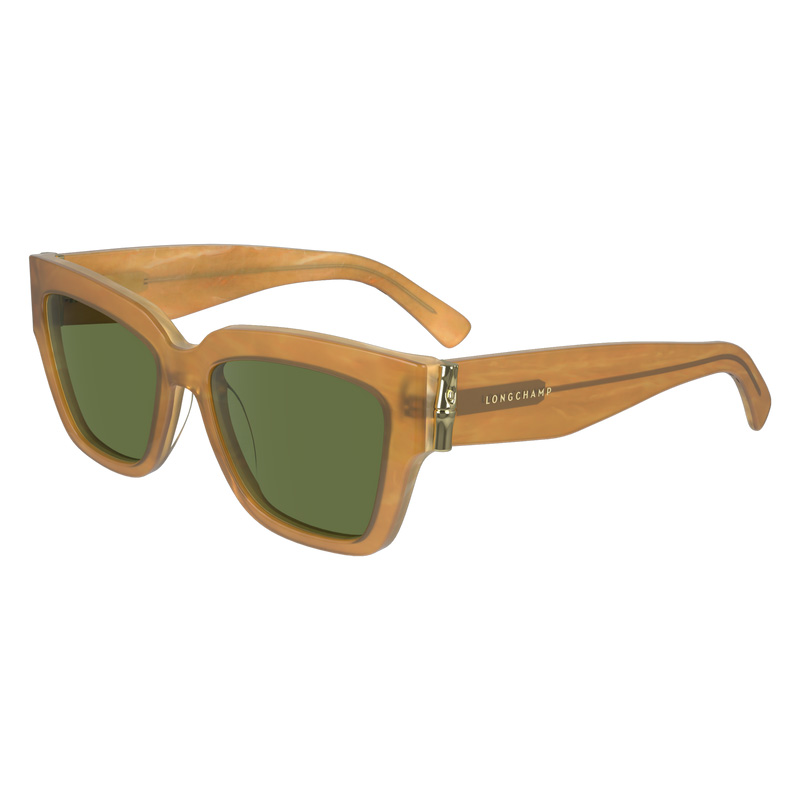 Óculos de Sol Longchamp Fall-Winter 2023 Collection Sunglasses Feminino Honey | LC-SXLH6016