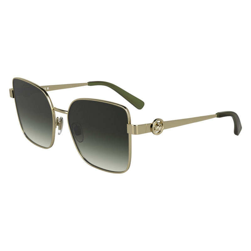 Óculos de Sol Longchamp Sunglasses Feminino Gold/Khaki | LC-MNPD3328