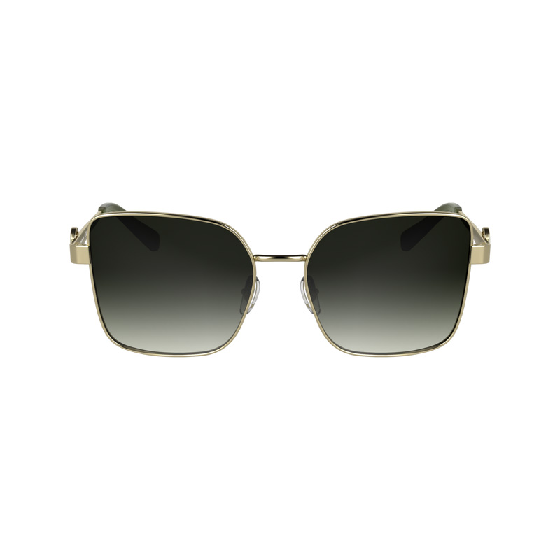 Óculos de Sol Longchamp Sunglasses Feminino Gold/Khaki | LC-MNPD3328