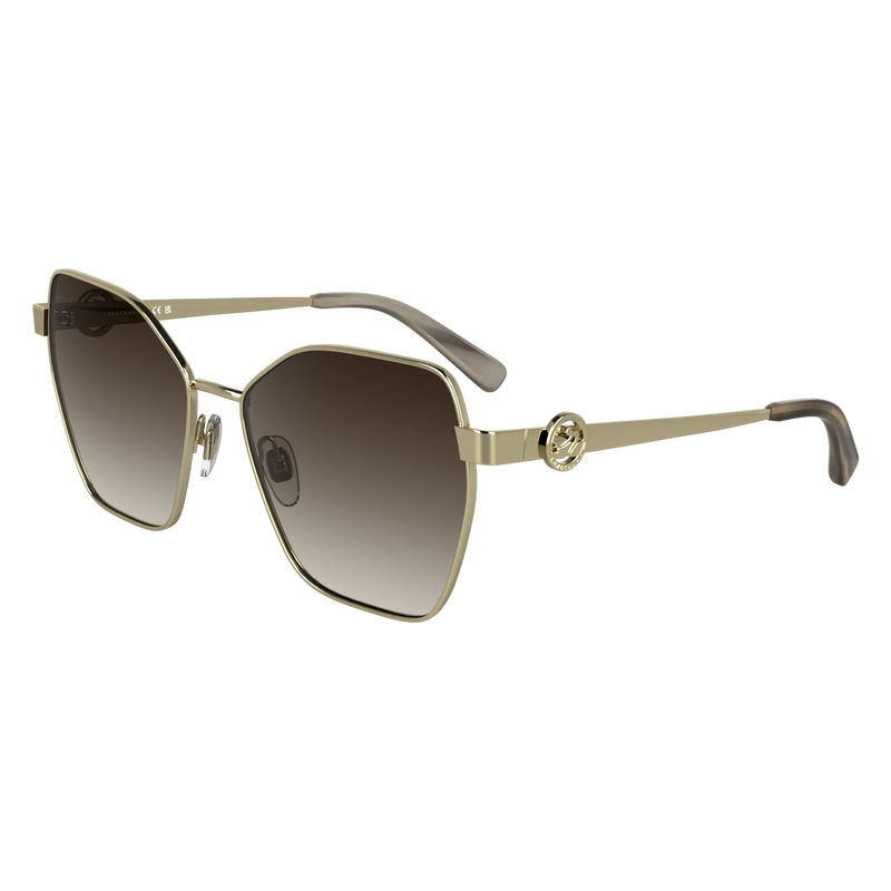 Óculos de Sol Longchamp Sunglasses Feminino Gold/Brown | LC-YDVO2999