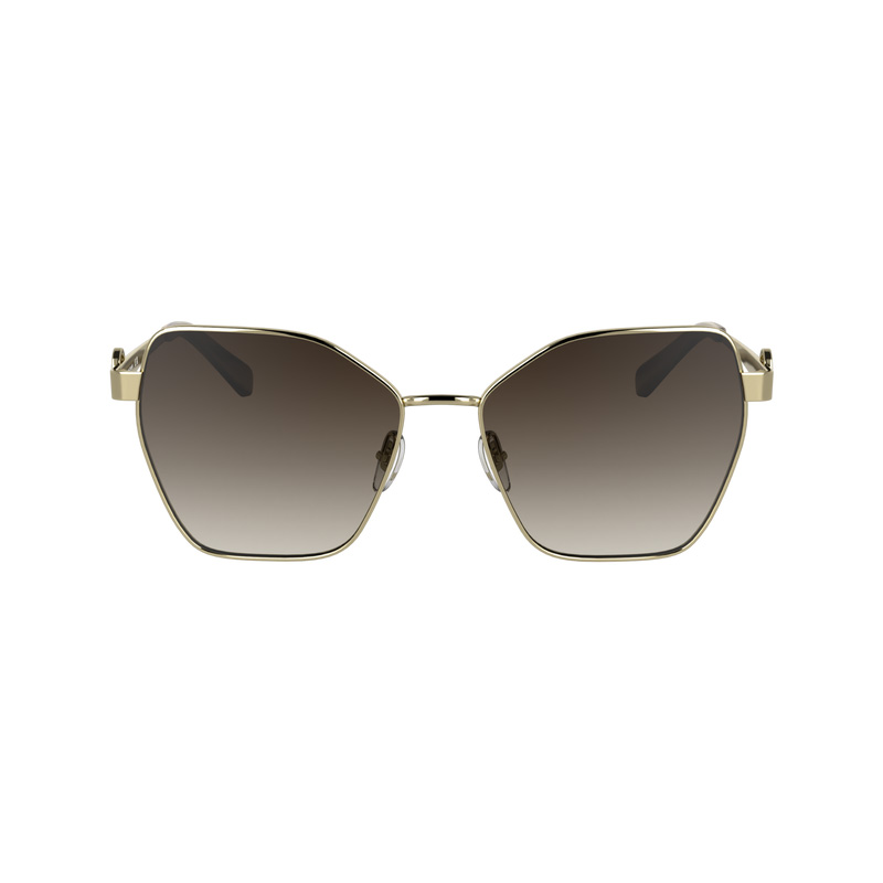 Óculos de Sol Longchamp Sunglasses Feminino Gold/Brown | LC-YDVO2999