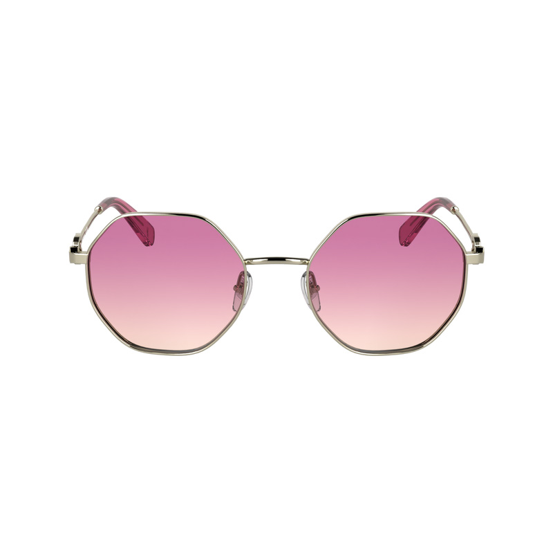 Óculos de Sol Longchamp Sunglasses Feminino Gold/Pink | LC-ELSC1089