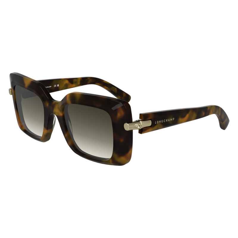 Óculos de Sol Longchamp Sunglasses Feminino Havana Brown/Green | LC-SVLW9907