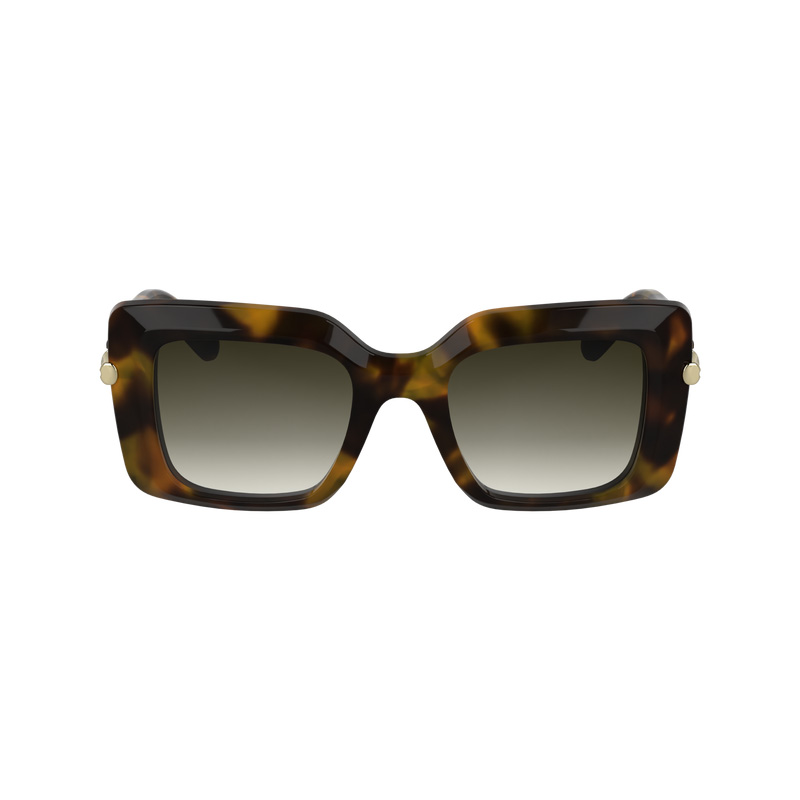 Óculos de Sol Longchamp Sunglasses Feminino Havana Brown/Green | LC-SVLW9907
